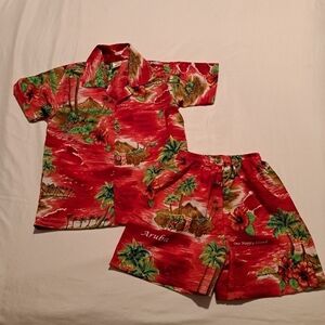Rima boys size 5/6 beach boys short set size Large